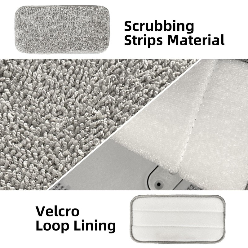 OuhDvgny 4 Packs Steam Mop Pads for SLSM-001 Steam Cleaner