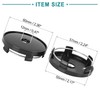 ACROPIX 4pcs Car Tire Wheel Center Hub Cap Cover 60mm