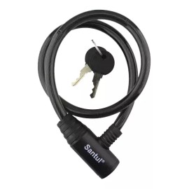 Santul Kit Candado De Cable Con Llave + Juego Luces Para Bicicleta