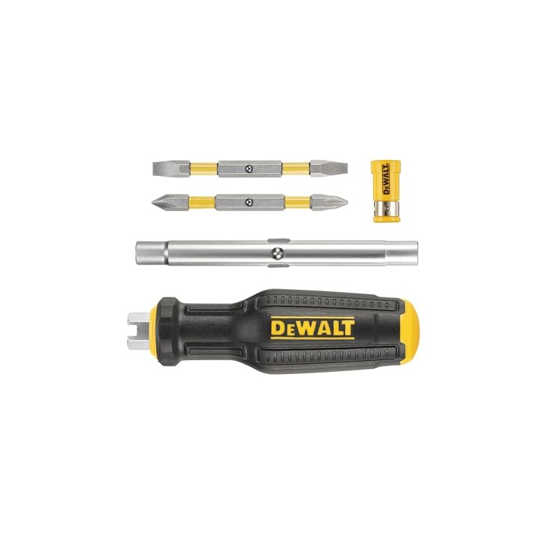 Dewalt Full Fit 6-Way Multi-bit Screwdriver, Supplied with: 2 x