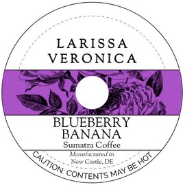 Blueberry Banana Sumatra Coffee (Single Serve K-Cup Pods) (Gourmet, Naturally Flavored, Whole Coffee Beans) (12 pods, ZIN: 576189)
