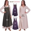 Anna - Medieval Viking Apron Overdress with Laced Back -
