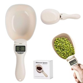 New Digital Measuring Spoon, Electronic Measuring Spoon 800g/0.1g High Precision with Screen, Smart Adjustable Measure Cup with LCD Screen for Home Cooks Bakers Pet Owners