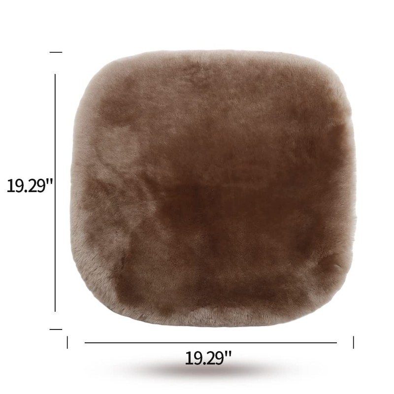 IRIWOOL Genuine Sheepskin Auto Seat Pad, Australian Soft Wool Seat