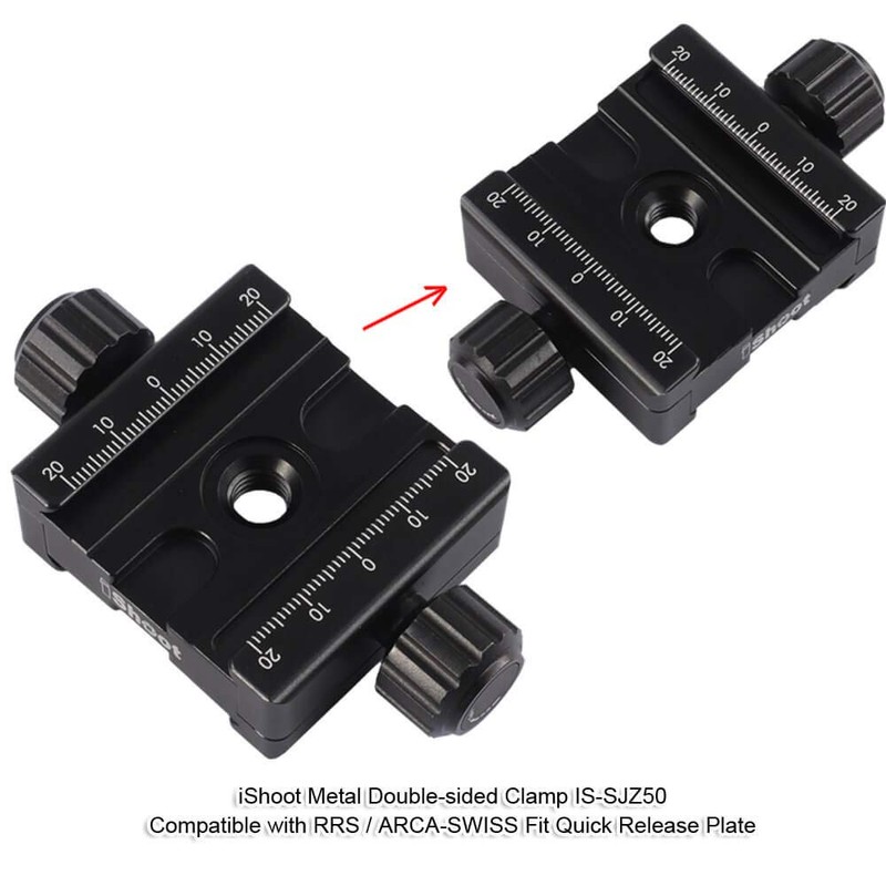 iShoot Metal Double Sided Clamp IS-SJZ50, Double Sided Quick Release