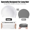 Tripsky Silicone Swim Cap,Comfortable Bathing Cap Ideal for Curly Short