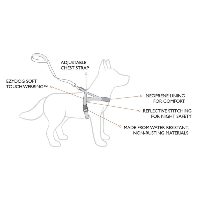 EzyDog Quick Fit Dog Harness | Dog Harness Small, Medium,