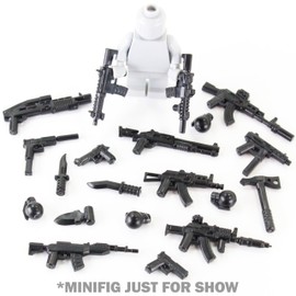 BrickTactical Small Arms Weapon Pack Guns and Accessories for Minifigs