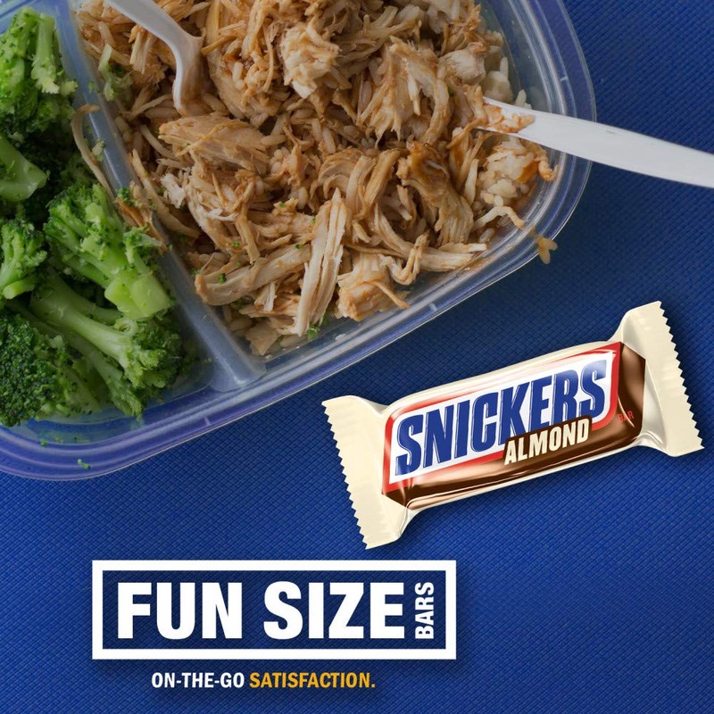 SNICKERS Fun Size Almond Milk Chocolate Candy Bars Bulk Pack,