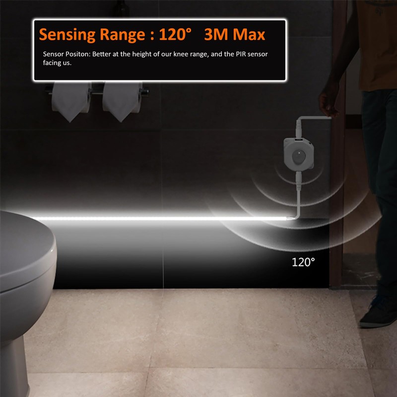 JOYLIT Motion Sensor COB LED Strip Light 5 Meters, CRI