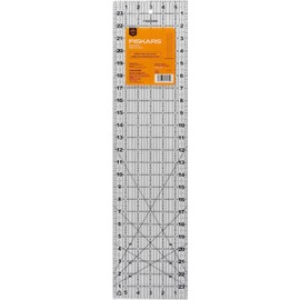 Fiskars Sewing Ruler (6"x 24") - Sewing and Quilting Ruler with Gridlines - Arts and Craft Supplies - Clear/Black