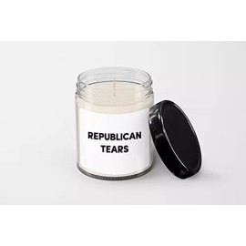 SpreadPassion Republican Tears Candle - Soy Wax Candle - Hand Poured Candle