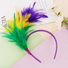 BAHABY Mardi Gras Headband 1920s Headpiece for Women Feather Headbands