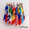 LoveVC Latin America 22 Countries Flags on Stick Small Mini