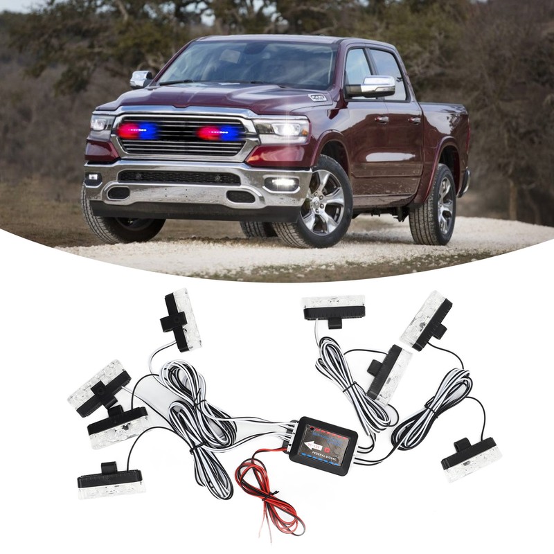 12V Car Emergency Strobe Lights Bright Illumination 24 LED Lights