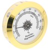Cabilock Analogue Hygrometer for Tea Boxes Metal Alloy Housing Round