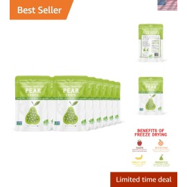 Nature’s Turn Gluten-Free Freeze-Dried Pear Crisps - 12 Portable Fruit Snacks