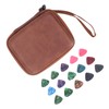 Guitar Pick Bag Set Celluloid Picks Storage Pouch Holder Case