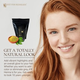 Just for Redheads Henna Hair Color for Redheads - 100% Dried Pulverized Leaves from Pure Lawsonia Plants (Copper)