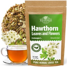 4 oz. Hawthorn Tea Hawthorne Leaf and Flower Herbal Tea (Crataegus) - 113g Hawthorn Leaf & Flower Herb Tea Espino blanco