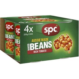 Spc Baked Beans Rich Tomato 220g x 4 Pck