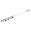 QANYEGN 4 Port USB3.0 Hub, Aluminum Alloy USB Splitter, USB