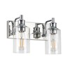 ALAISLYC 2-Light Bathroom Light Fixtures Modern Chrome Vanity Lights for