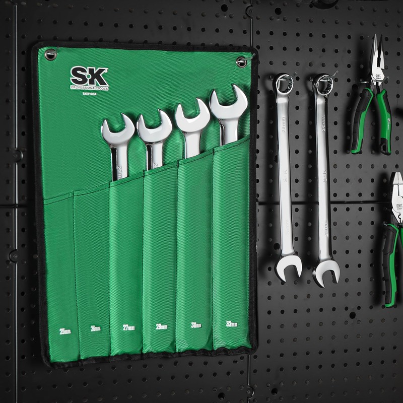 SK Long Pattern Combination Wrench Set, Metric 25 to 32mm,