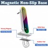 KLLsmDesign Height Adjustable RGB GPU Support with Integrated Temperature Display,