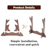 Yimluofa 1 Set Wooden Flute Stand Exquisite Desktop Sword Display