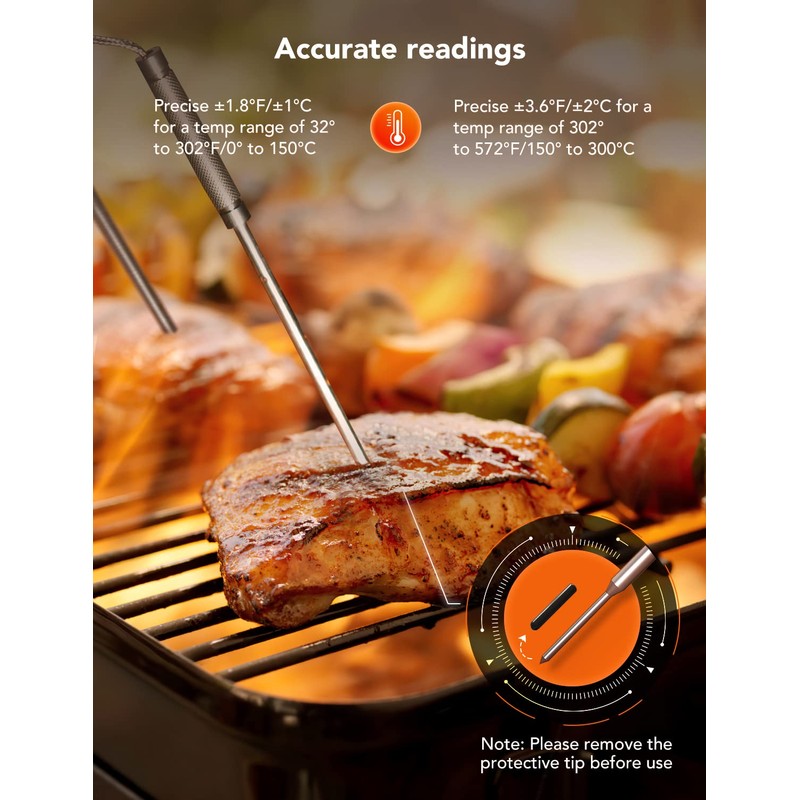 Govee Meat Thermometer 3.5mm Replacement Probes 2-Pack for Models H5181,