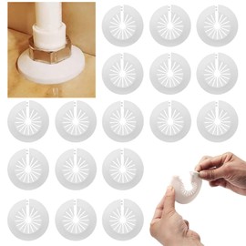 Pack of 30 Pipe Covers, Radiator Pipe Covers, Pipe Collar, Radiator Rosettes, Water Pipe Cover for 15-29 mm Water Pipes, Gas Pipes, Heating Pipes, Tap Pipes Cover