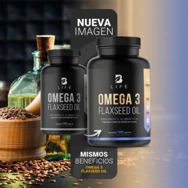 Omega 3 Aceite De Linaza 180 Cápsulas. B Life                                                                                                         