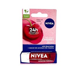 Nivea Cherry Shine Caring Lip Balm - Long Lasting Moisturisation - 4.8g