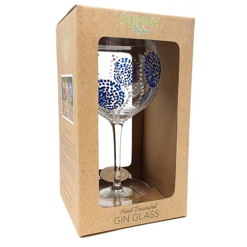 Sunny by Sue Large Gin and Tonic Goblet Hand Decorated