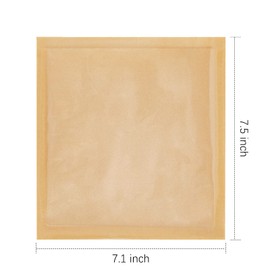 Ocmoiy 100ct Heat-Sealable Bakery Bags with Window for Egg Sandwich, Donut, Cookies Packaging, 7.1x7.5 Inches Clear Front Brown Paper Treat bags To go, Grease-Resistant (100)