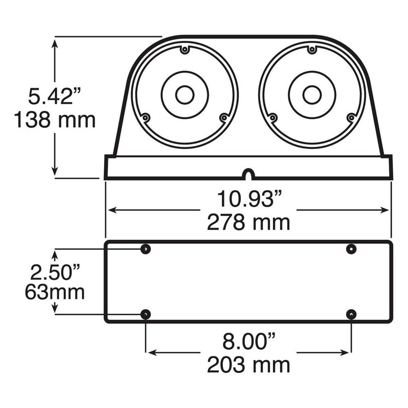 Peterson Mfg 318R Led Stop/Turn/Tail, & Warninglight