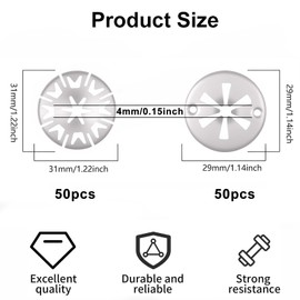 Hitzeschutzblech Reparatursatz,100 Stück Hitzeschutzblech, Klemmscheiben Für Auto, Hitzeschutzblech Reparatursatz Für Motorraum Und Auspuff, Verschiedene Autos