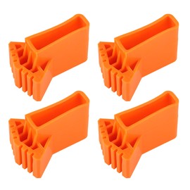 4 Pieces Non-Slip Ladder Feet, Non-Slip Ladder Foot Cover, Protective Caps for Ladder Feet for Home Workers Folding Ladder (Orange)