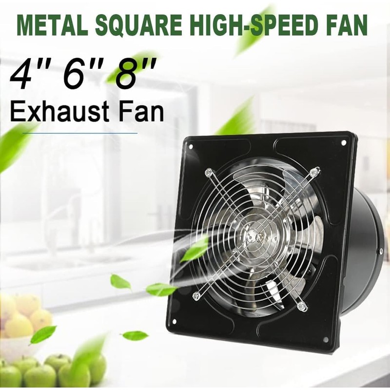 4 inch Exhaust Fan Metal Iron Ventilation Extractor, Silence with