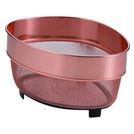 Pearl Metal HB-4163 Triangle Corner Colander, Pure Copper, Made in Japan, Antibacterial at Aqua