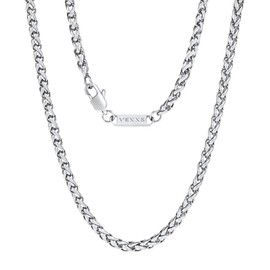 VEXXS Link Chain Men's Gold Chain, 18 K Gold Plated Men's Chain, 3/4 mm Necklace for Men, Jewellery Gift, 46-66 cm, Stainless Steel