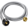 DwellWel 5FT Propane Hose Adapter 1lb to 20lb for Grill