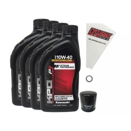 Cyclemax OEM Std 10W-40 Oil Change Kit fits 2011-2021 Kawasaki Versys Z1000