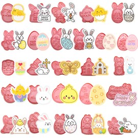 Joinor 26pcs Easter Cookie Cutters Stamps Biscuit Baking Tools Embossing Cookie Molds …