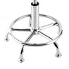 BounceyCart Rolling Stool Salon Chair with Backrest, 360-Degree Swivel Seat