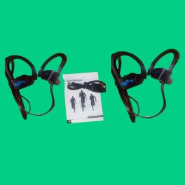 Summit 2 Pack Summit Wireless Bluetooth Over Ear Earbuds Voice Prompt Neckband NIB Gift
