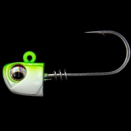 NLBN - No Live Bait Needed Screw Lock Jig Heads for 3" Paddle Tails - Size: 3/8 oz - 3pk, Color: Hell Yeah Butter
