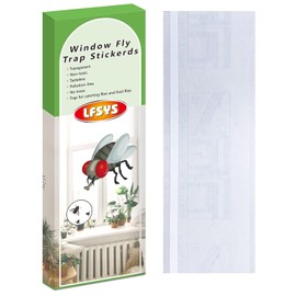 150 Pack Window Fly Trap, Fruit Fly Traps Indoors, Fly Paper Sticky Strips, Fly Traps for Indoors Clear
