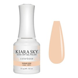 KIARA SKY Gel Polish | Soak-Off All In One 0.5 fl oz | G5013 Sugar High (Warm Latte Shade)